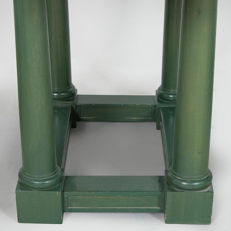 Desk/side table, a chair and a chest of drawers, last quarter of the 20th century.