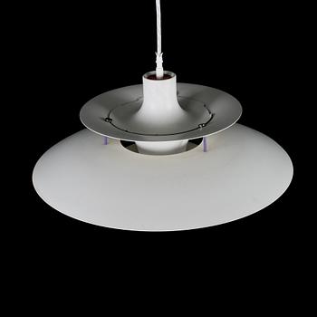 TAKLAMPA, PH-5, Poul Henningsen för Louis Poulsen, Danmark, 1900-talets andra hälft, höjd ca 27 cm.