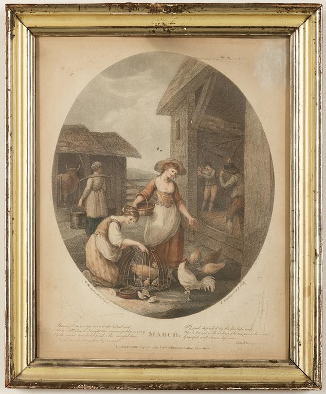 GRAVYRER. 12 st, England 1800-tal.