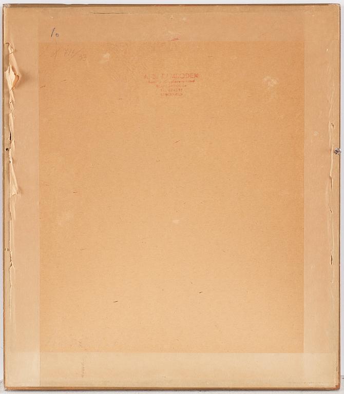 Målningar, fyra stycken av okänd konstär, akvarell och tusch på papper. Japan, Kyoto, 17/1800-tal,