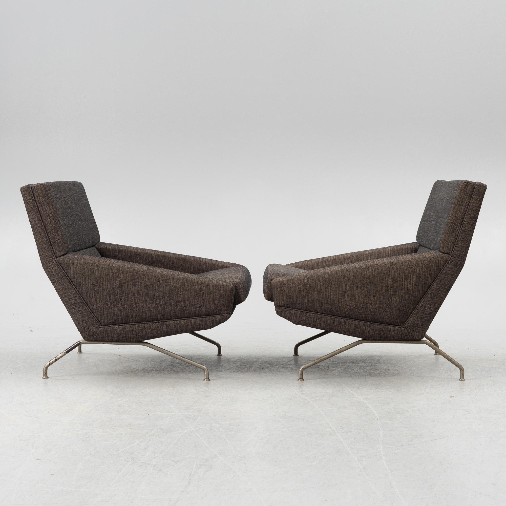 Georges van Rijck, fåtöljer, ett par, Beaufort, 1960-tal.