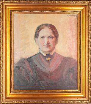 ALBERT GEBHARD, olja på duk, signerad.