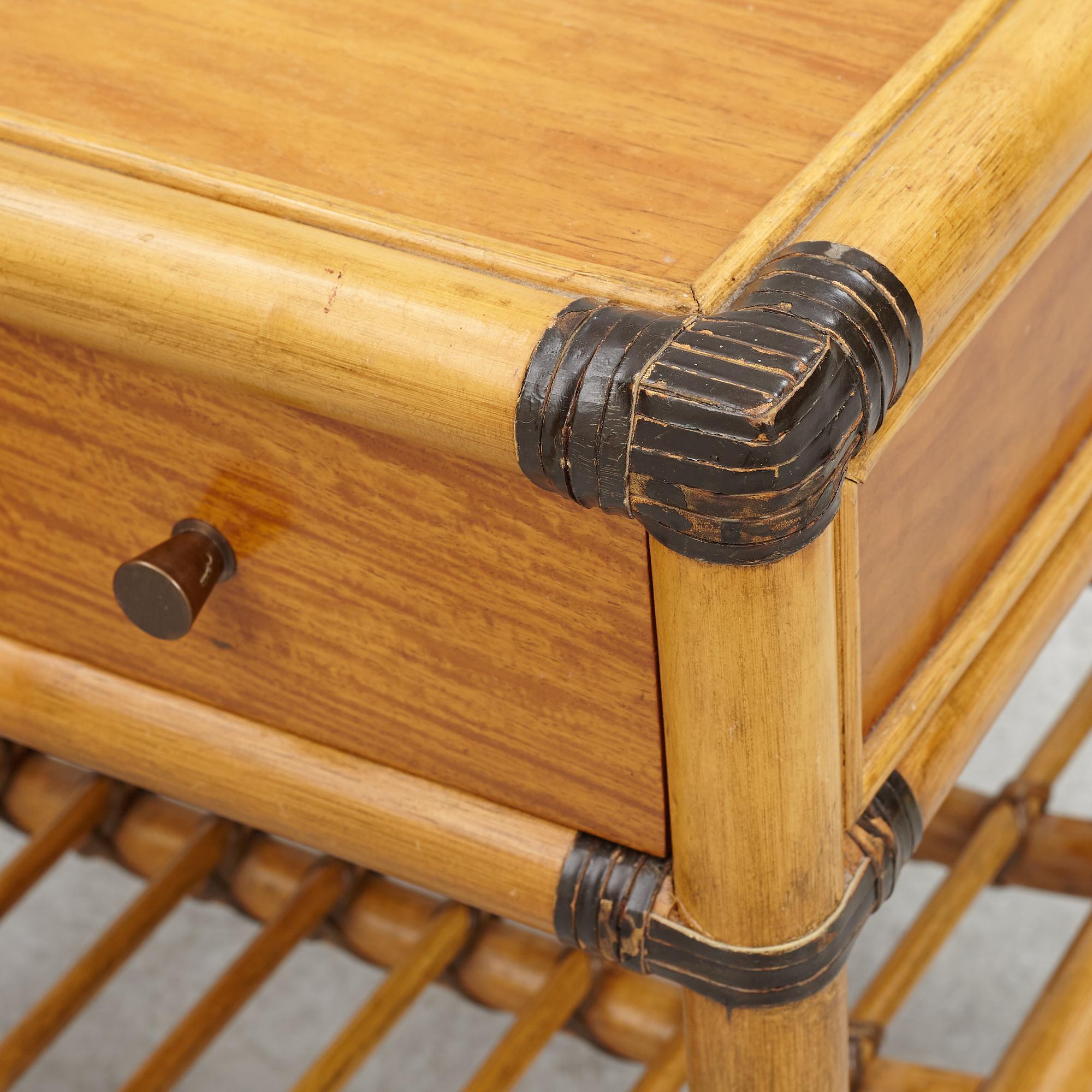 A pair of bedside tables, DUX, 1970's.