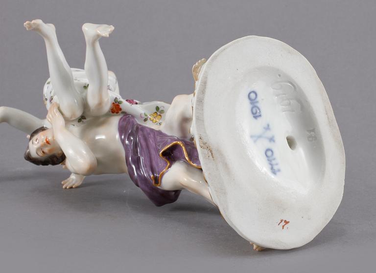 FIGURIN, porslin, Meissen, 1919.