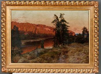 Erik Abrahamsson, "EVENING SUN AT FARSVIK".