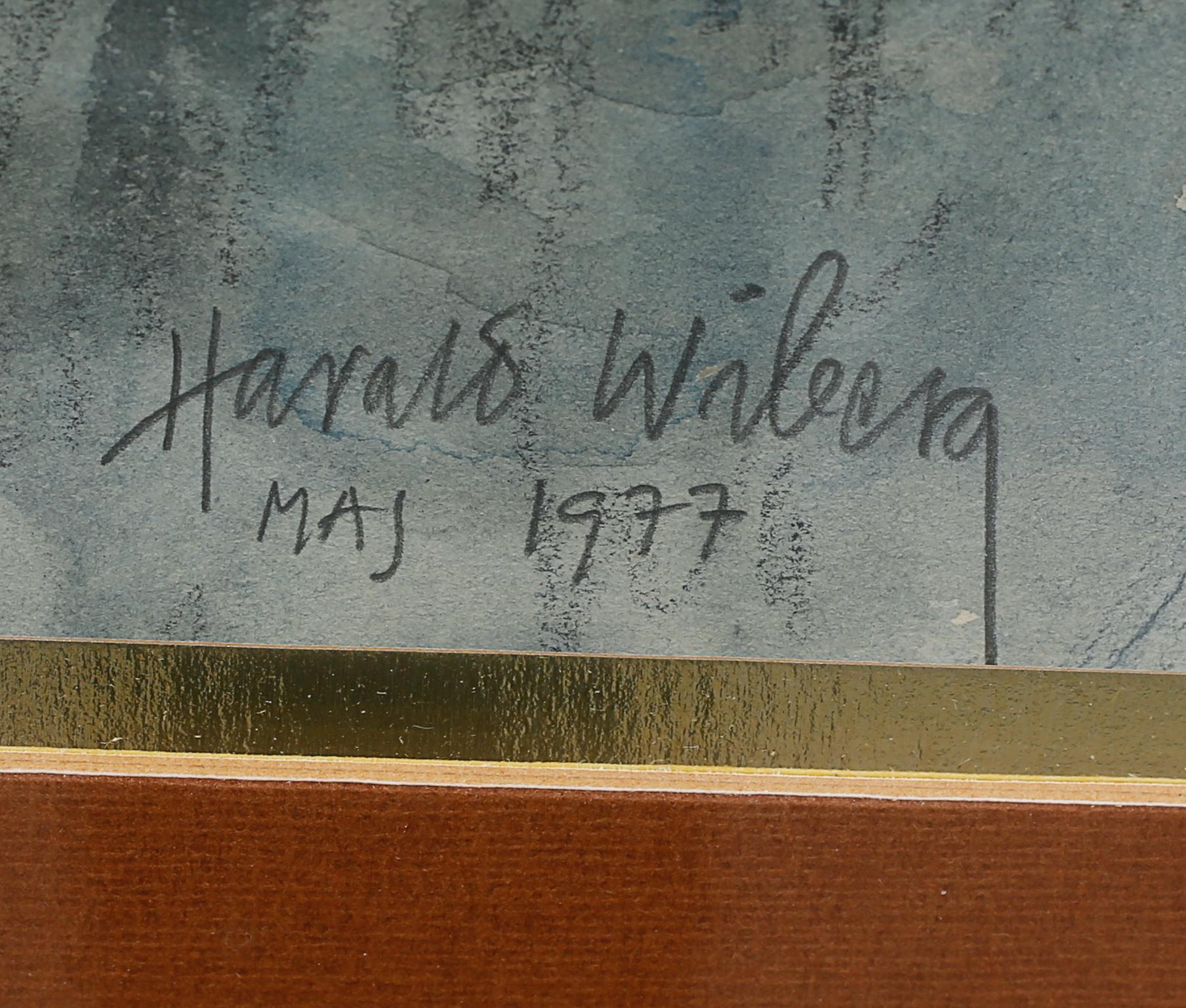 HARALD WIBERG, blandteknik, signerad och daterad 1977.