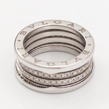 Bulgari, B.zero1, An 18K white gold ring with diamonds ca. 1.00 ct in total. Marked Bulgari, Made in Italy, 59.