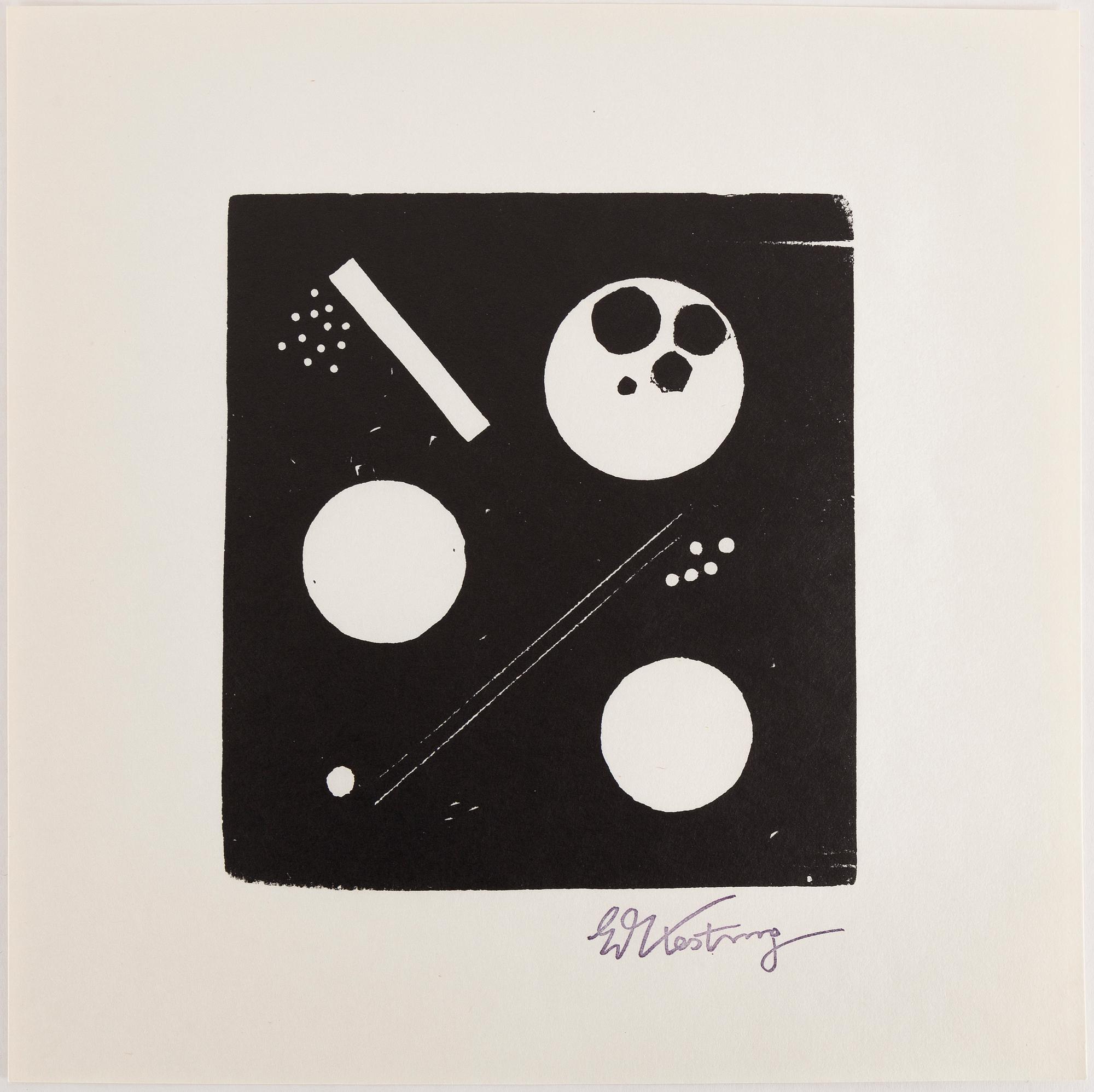 EDMUND KESTING, woodcut, signed, 1930. - Bukowskis