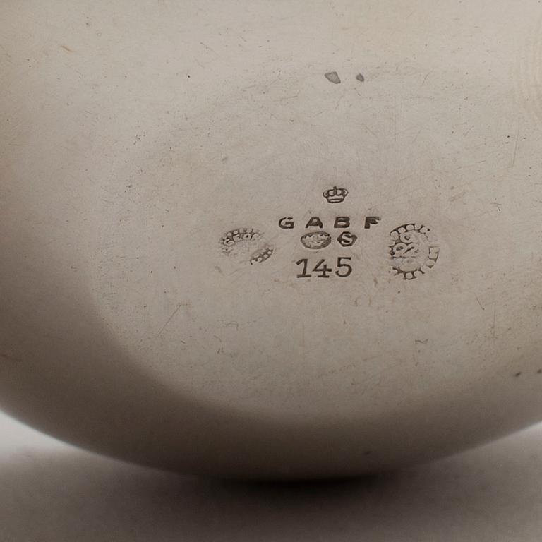 GEORG JENSEN, to sterling silver boxes, Denmark.