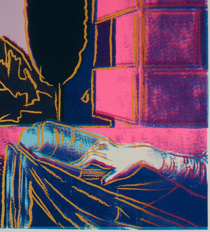 Andy Warhol, "Leonardo da Vinci, The annunciation", ur: "Details of renaissance paintings".