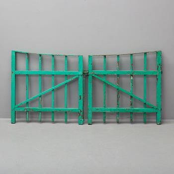 A pair of wooden gates, 20th century.