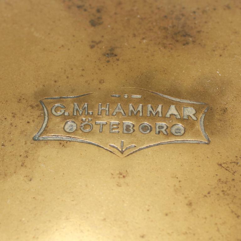 A 20th century binnacle, marked C.M. Hammar, Göteborg.