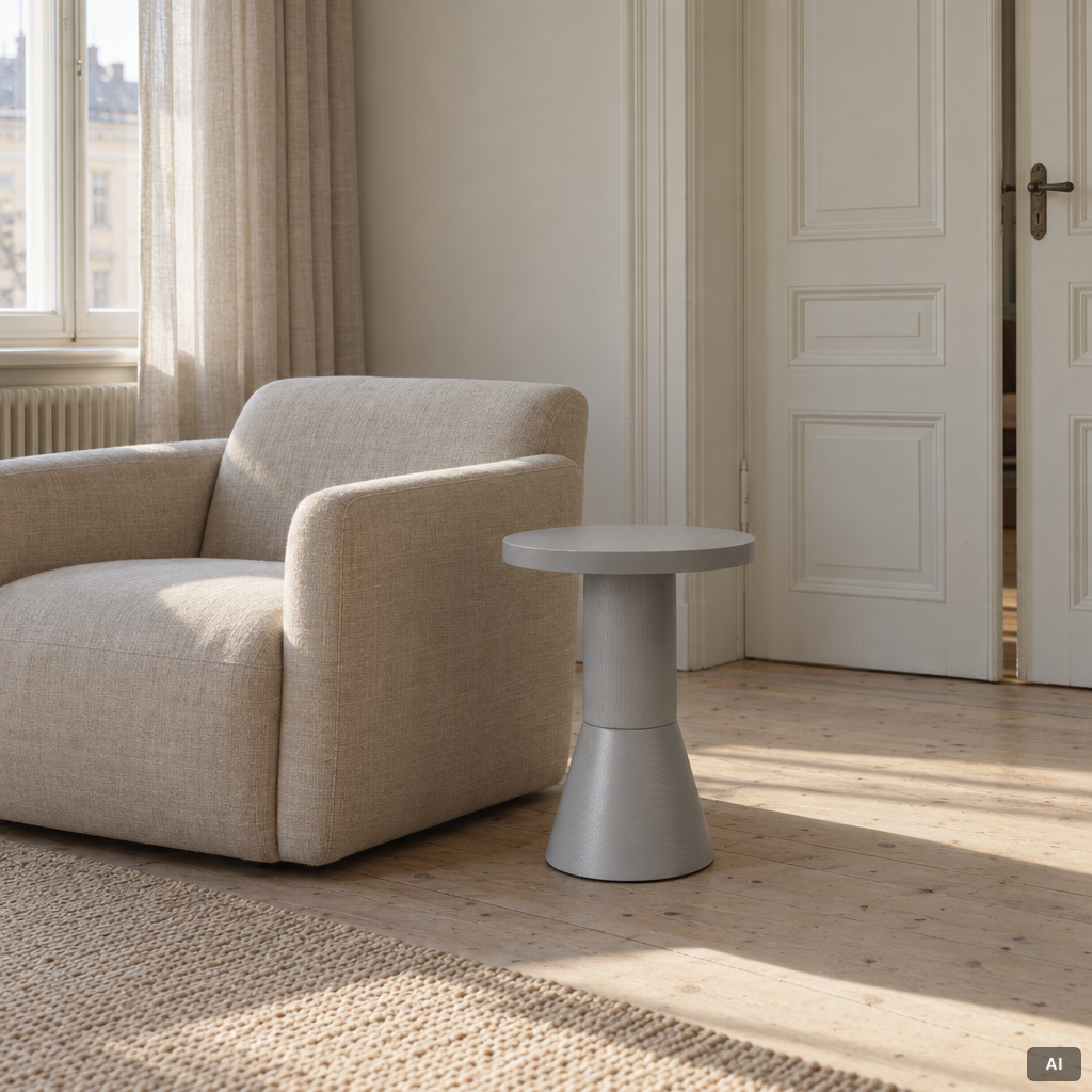 Chris Martin, Side table, “Draft”, Massproductions, contemporary.