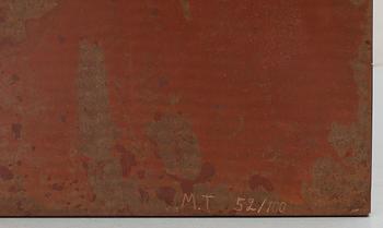 A Mats Theselius copper room divider by Källemo, Sweden post 1989.