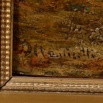 ADOLPHE MONTICELLI, attributed to, oil on panel, signed.