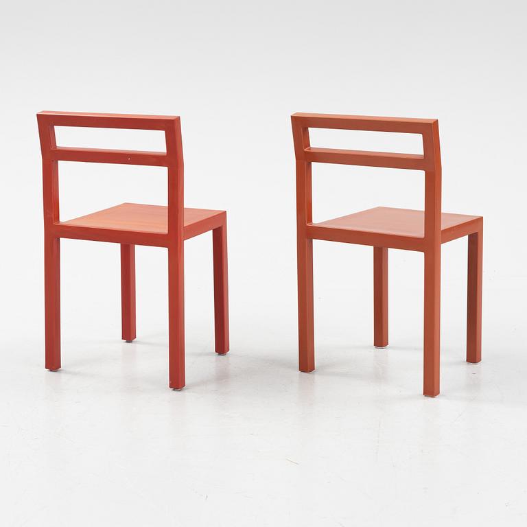 Boris Berlin/Poul Christiansen, a set of six 'Non' chairs from Komplot Design, Källemo.