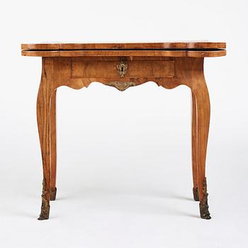 A Swedish Rococo games table by Ch Linning.