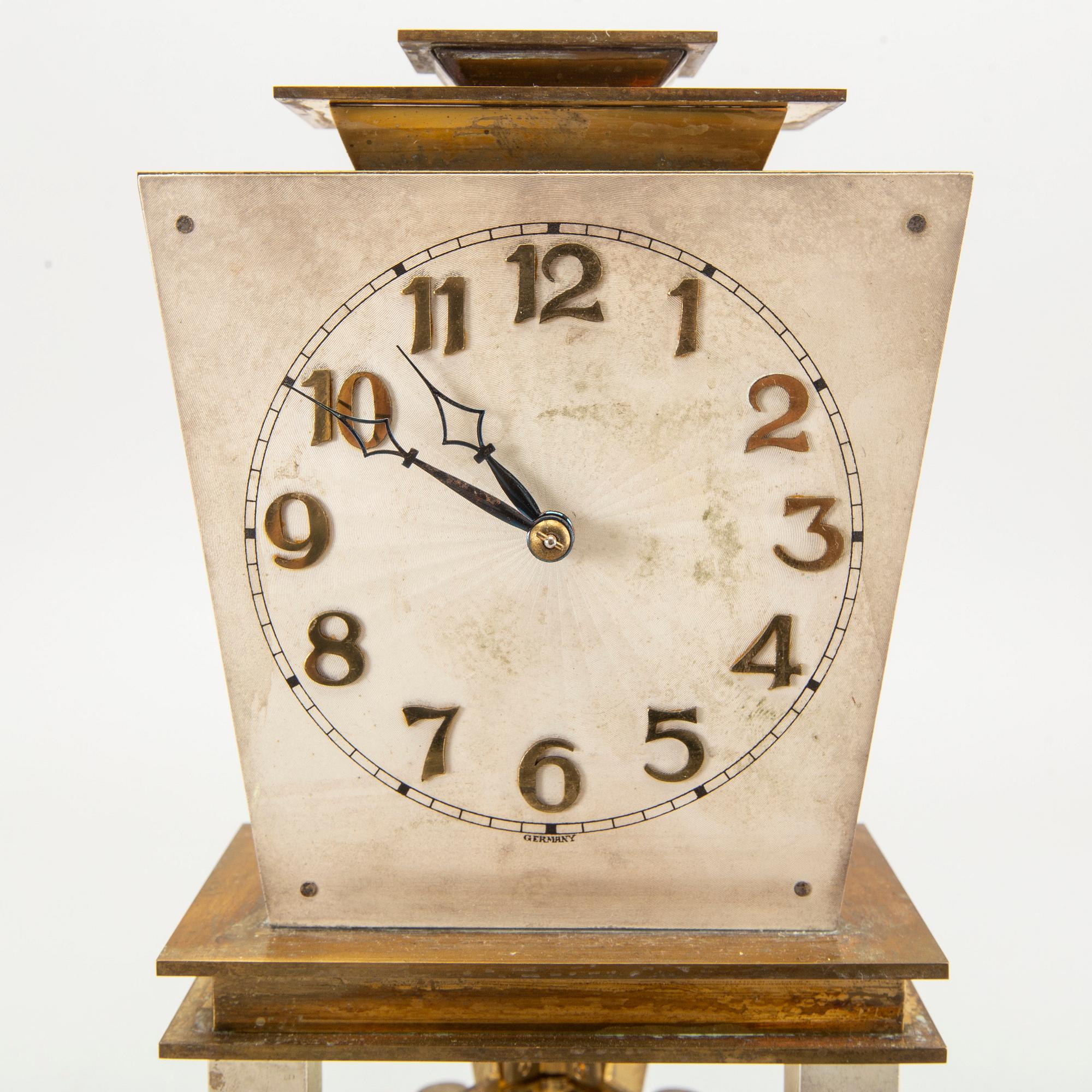 A German Art Deco table clock.