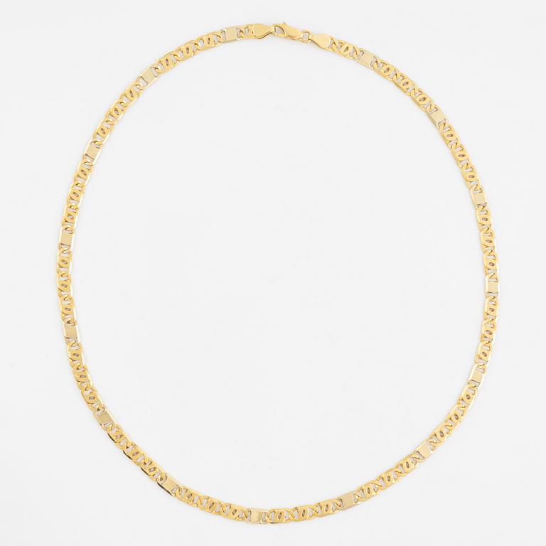 18K gold necklace.