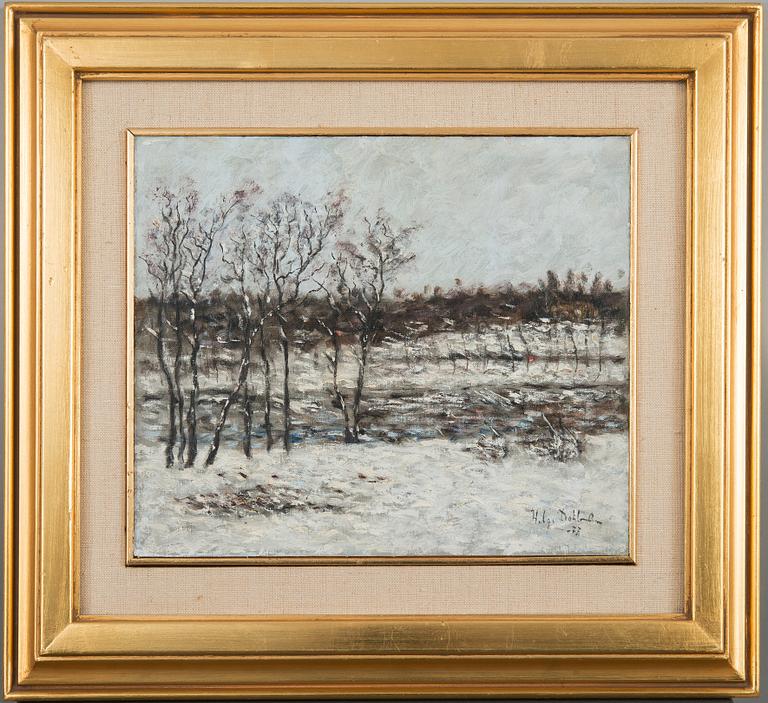 Helge Dahlman, FOREST AT WINTER.