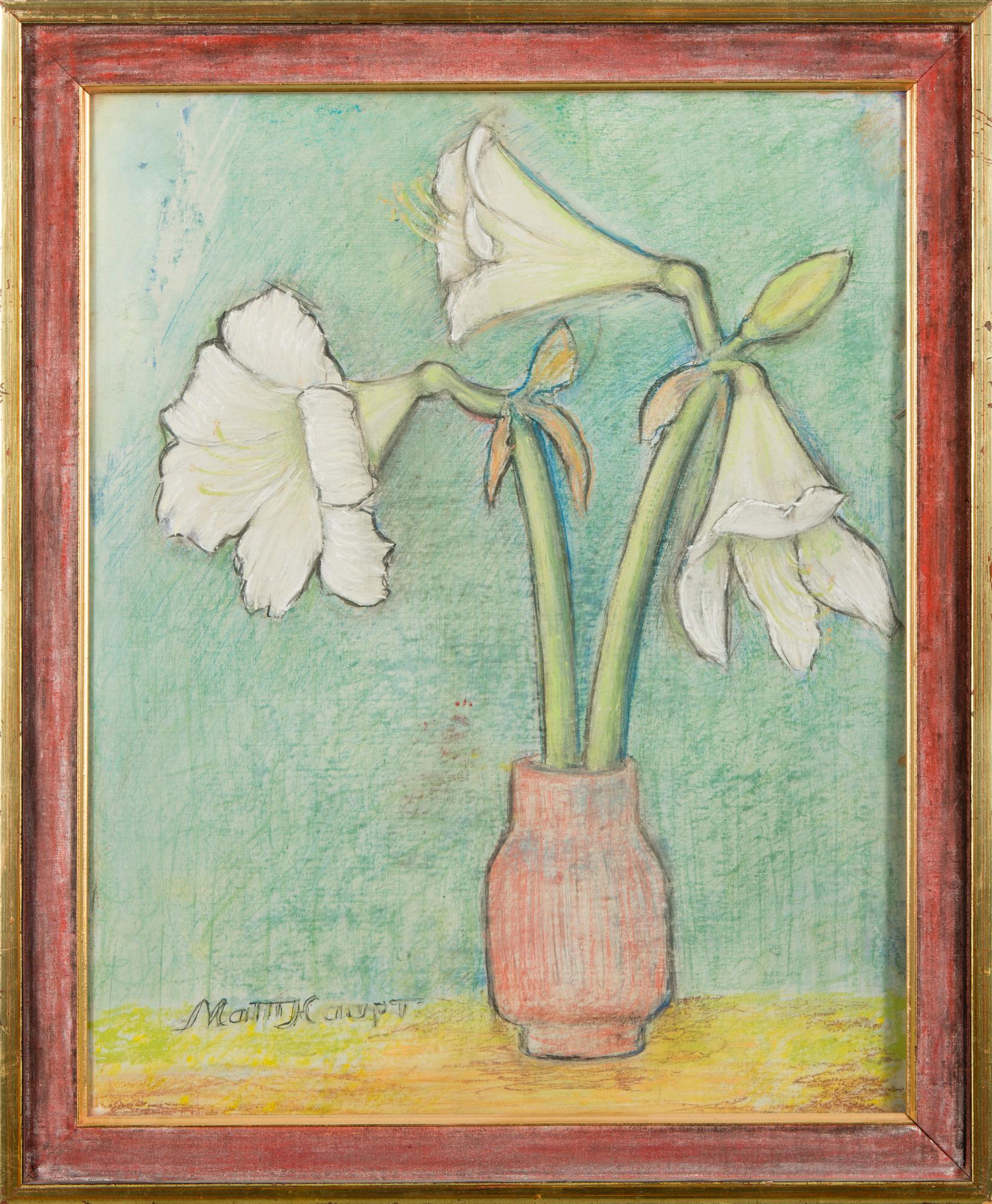 MATTI HAUPT, pastel, signed.