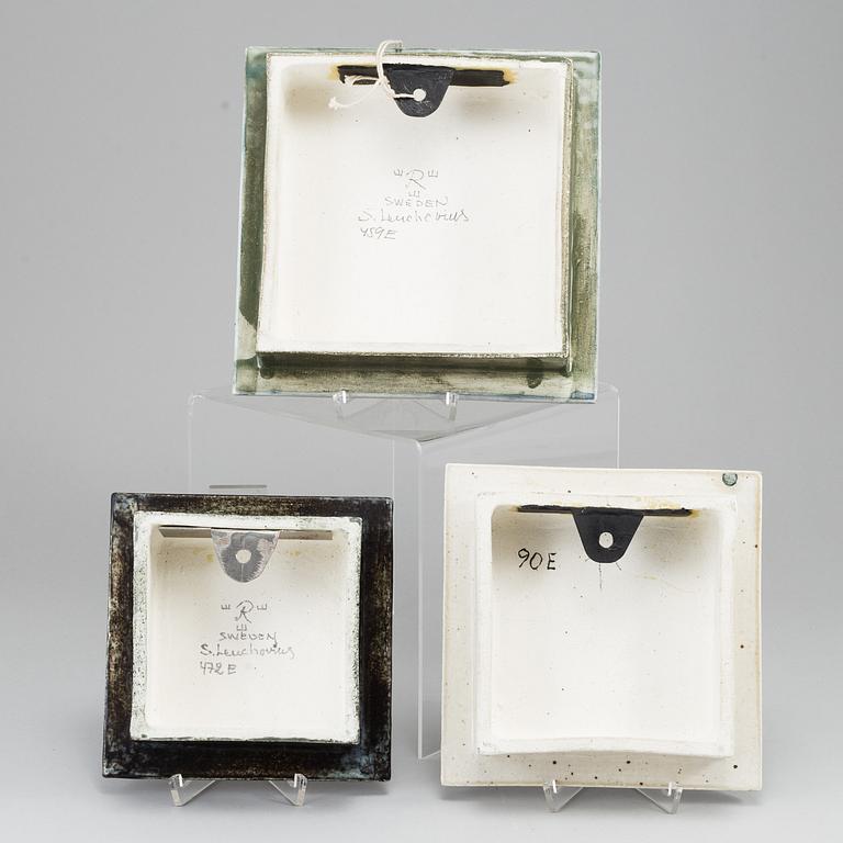 SYLVIA LEUCHOVIUS, a stoneware wall reliefs, Rörstrand, Sweden.