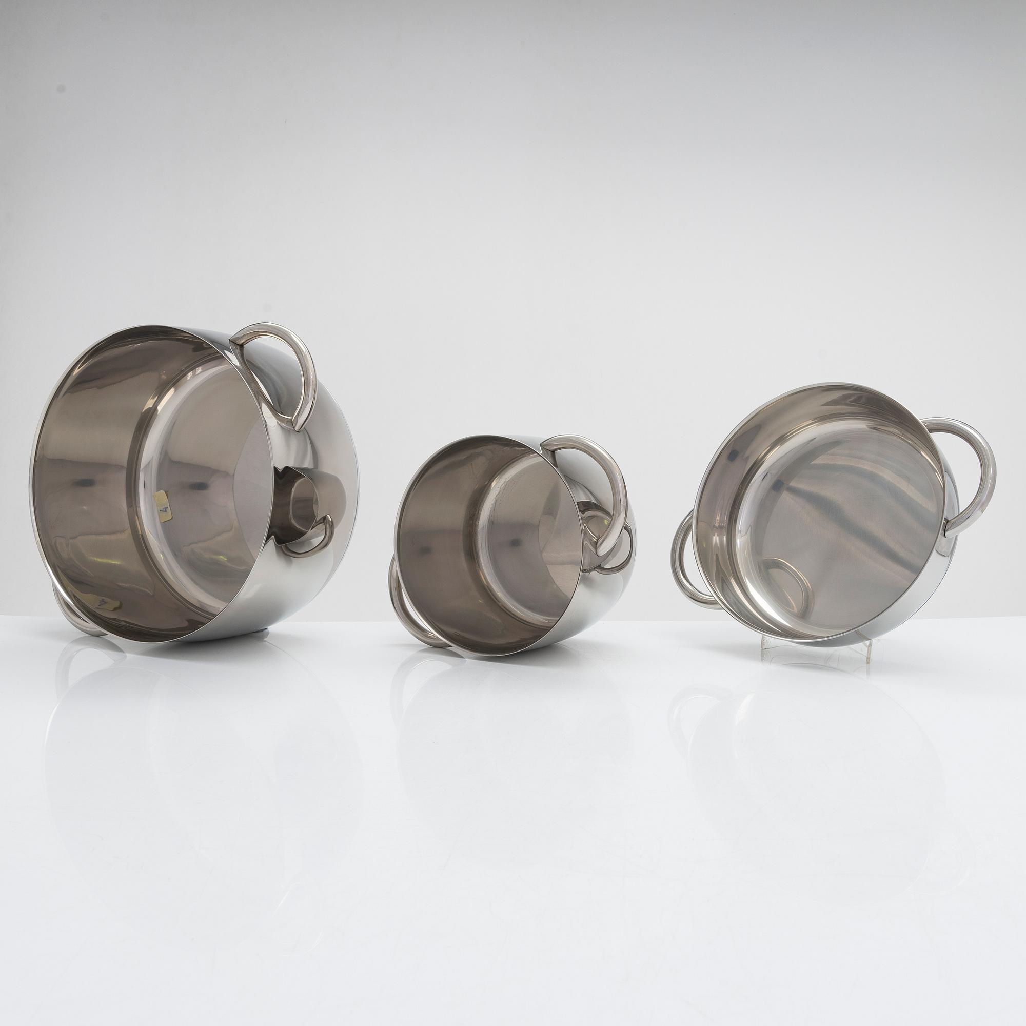 Timo Sarpaneva, three pans manufacturer OPa Ltd. 1970s.