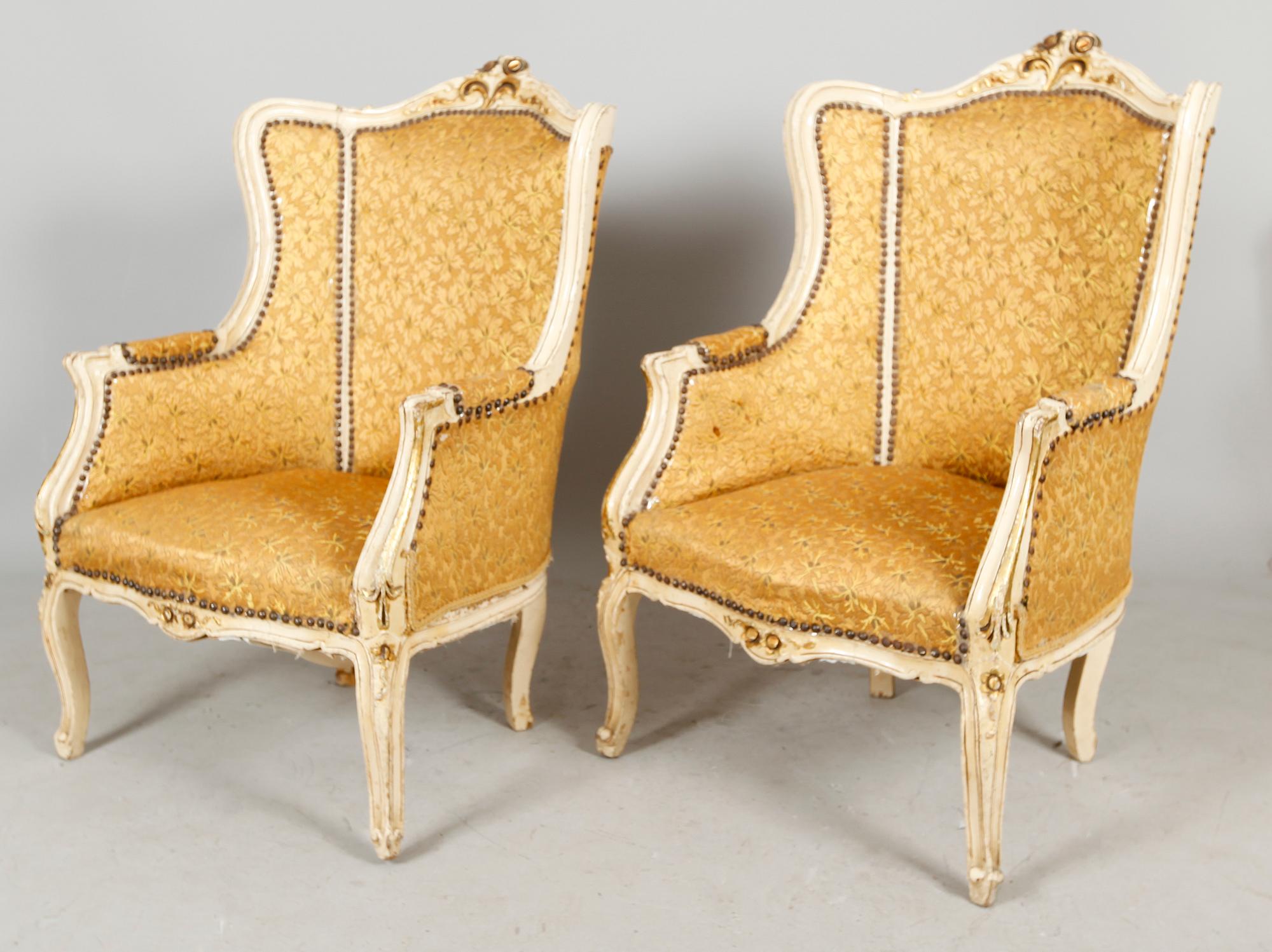 BERGERER, 1 par, rokokostil, tidigt 1900-tal.