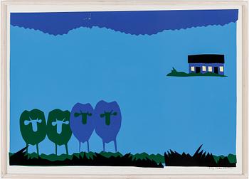 Stig (Slas) Claesson · STIG CLAESSON (SLAS), collage, signerad