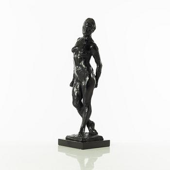Gudmar Olovson, sculpture. Signed. Numbered. Foundry mark. Bronze, total height 41.5 cm, length 12 cm.