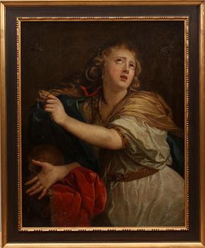 GUIDO RENI, hans art, olja på dubblerad duk.  1700-tal.