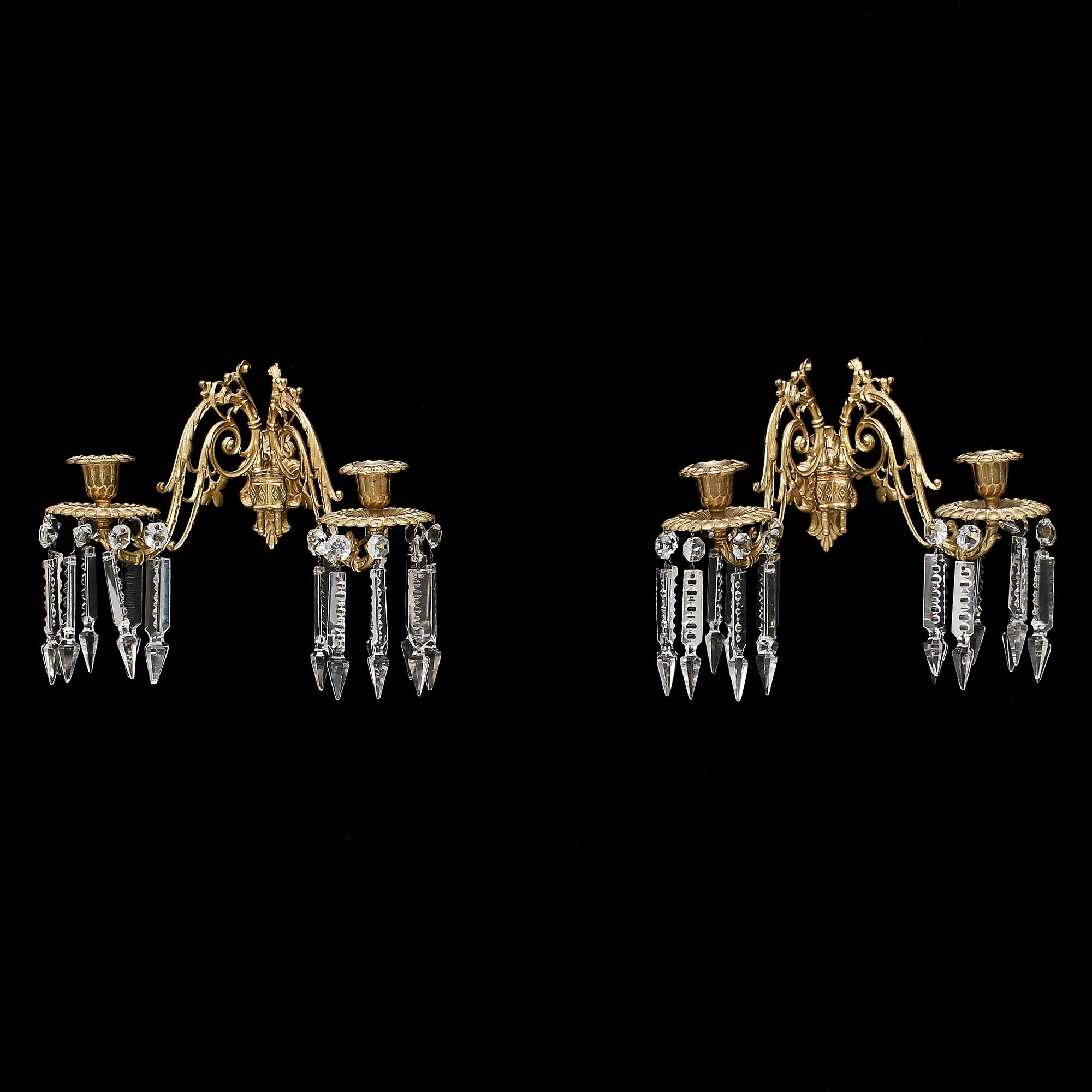 LAMPETTER, ett par, oscarianska, sent 1800-tal.