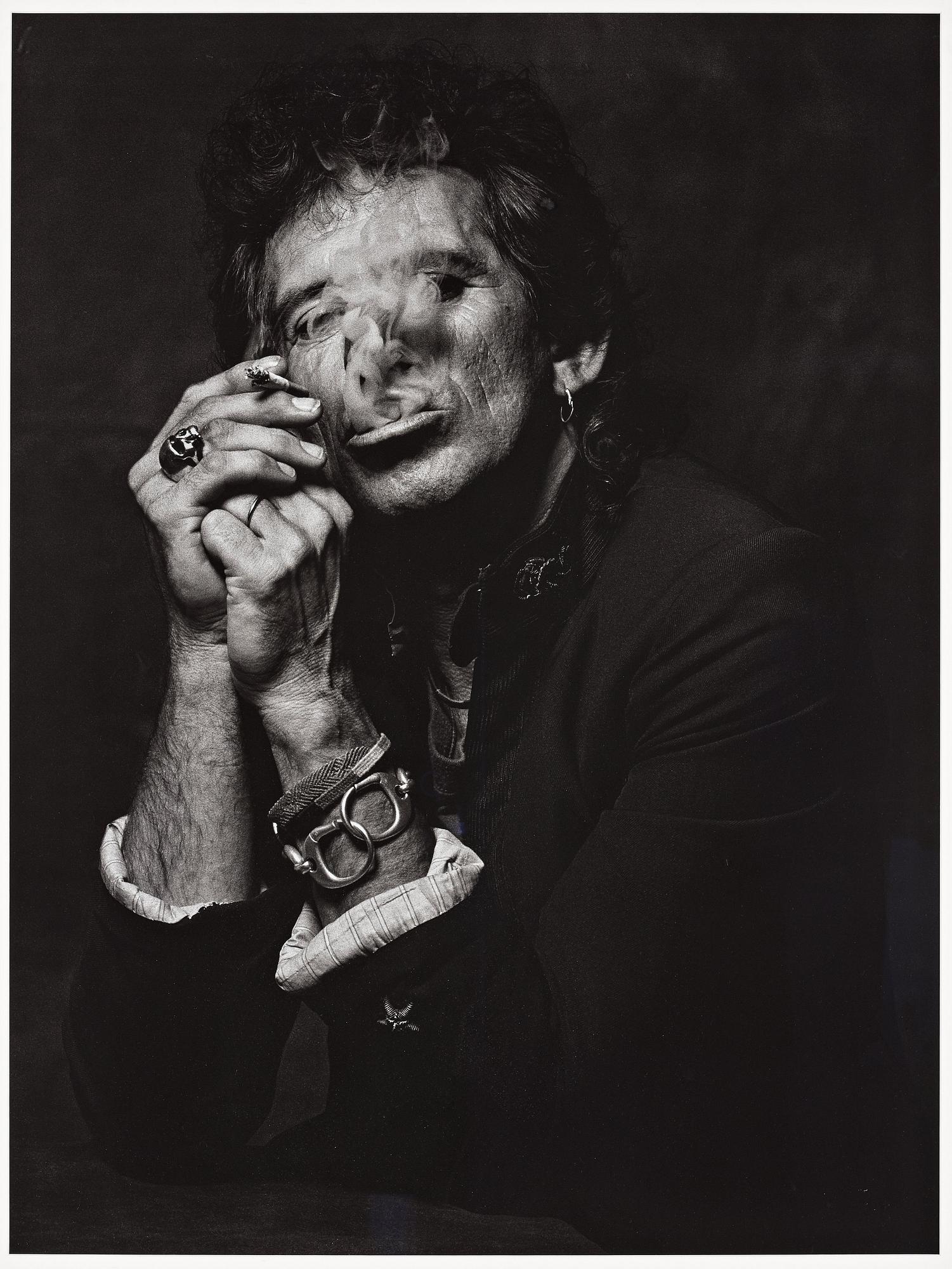 Albert Watson, "Keith Richards, New York City, 1998".