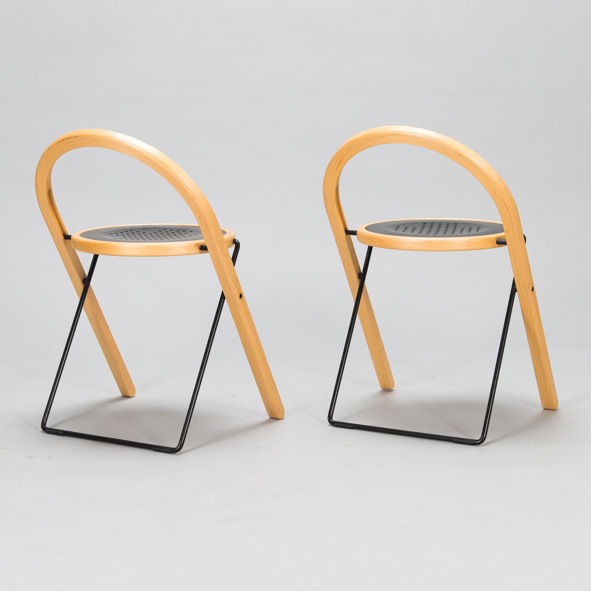 Börge Lindau, 22 'Sparta' folding chairs for Blå Station. Designed in 1993.