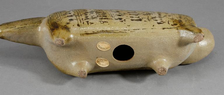 FIGURIN, stengods, Lisa Larson, Gustavsberg. Ur serien "Stora zoo", i produktion 1958-1979.
