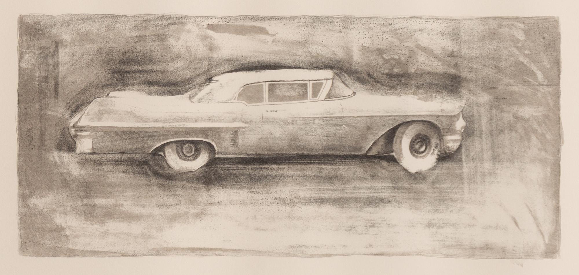 John-E Franzén, 4 lithographs from the suite “The White Cadillac”.