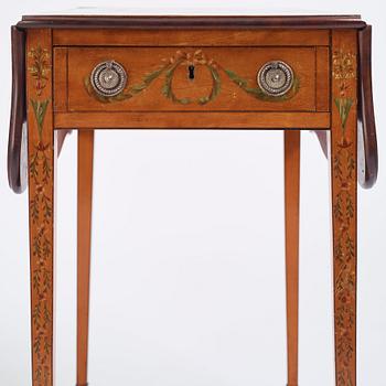 Klaffbord, s.k Pembroke table, England 1800-tal, Sheratonstil.