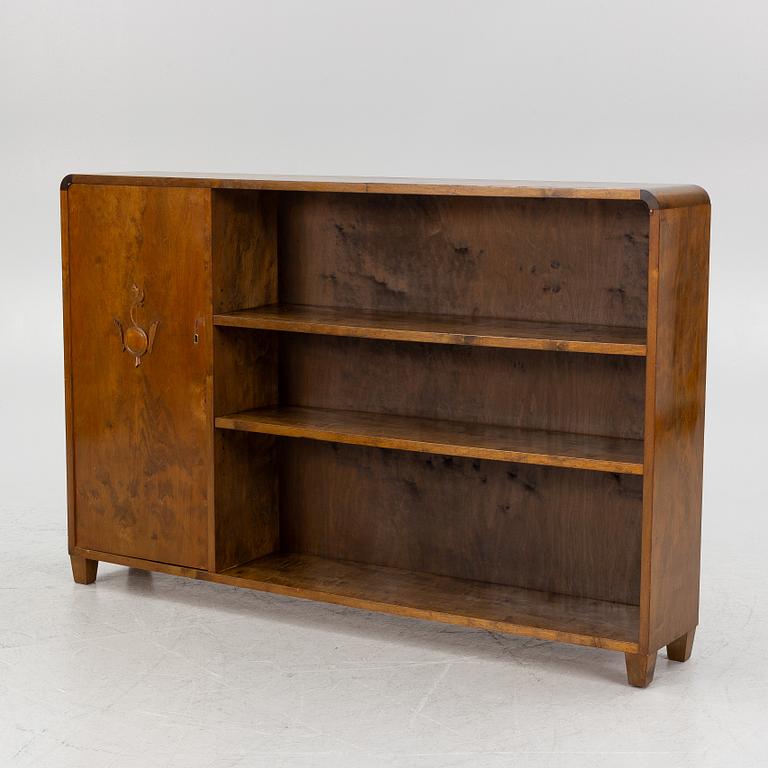 Bookcase with cabinet, 1930s.