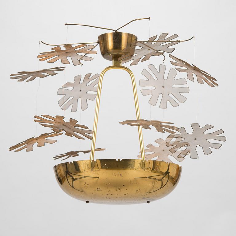 Paavo Tynell, a mid-20th-century 'Snowflake' chandelier for Taito.