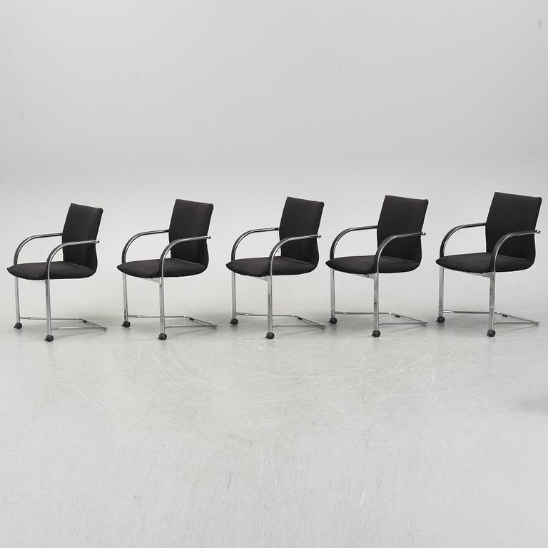 Burkhard Vogtherr, a set of five 'Independence' chairs for Fritz Hansen.