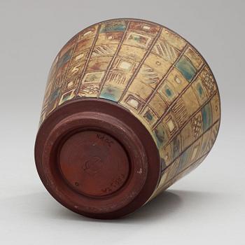 A Wilhelm Kåge 'Farsta' stoneware vase, Gustavsberg Studio 1945.