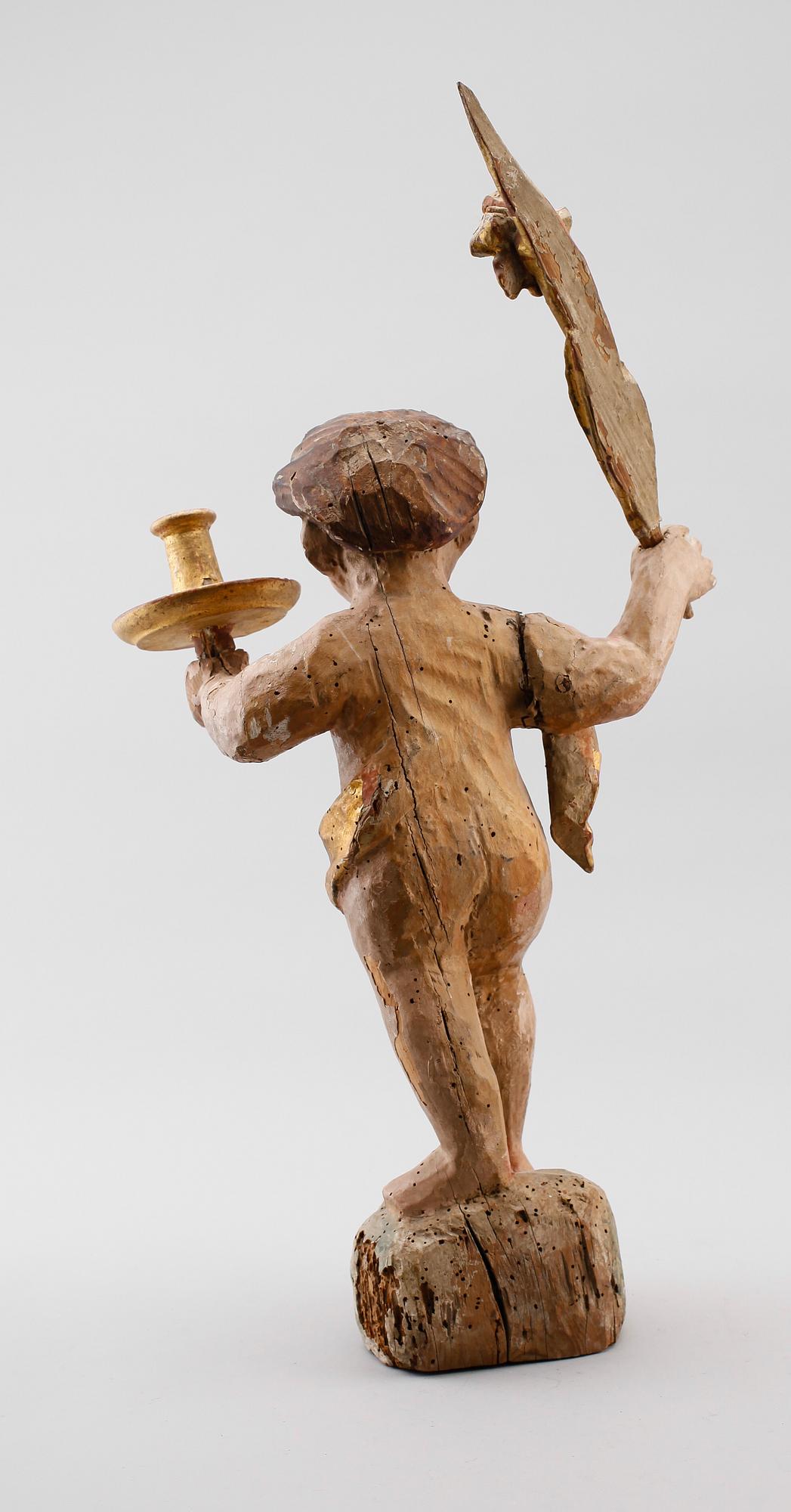 SKULPTUR, trä, 1700-tal.