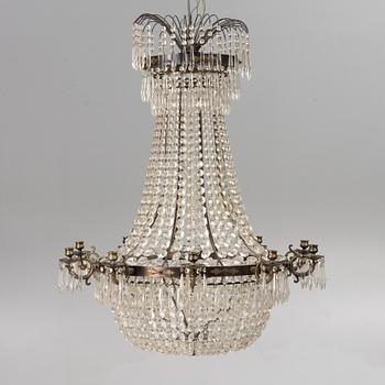 Chandelier, Empire style, second half of the 20th century.