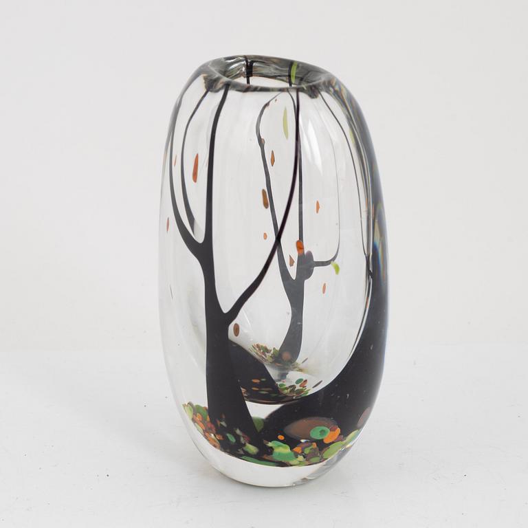 Vicke Lindstrand, an "Autumn" glass vase, Kosta, 1950s-60s.