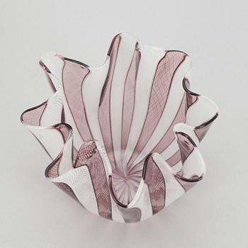 VAS, glas, Fulvio Bianconi och Paolo Venini, Murano, Italien. Otydlig signering.