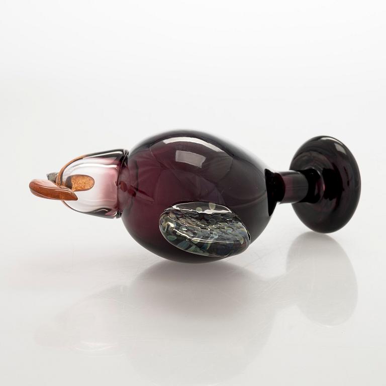 Oiva Toikka, lasilintu, signeerattu O. Toikka Nuutajärvi 1998.