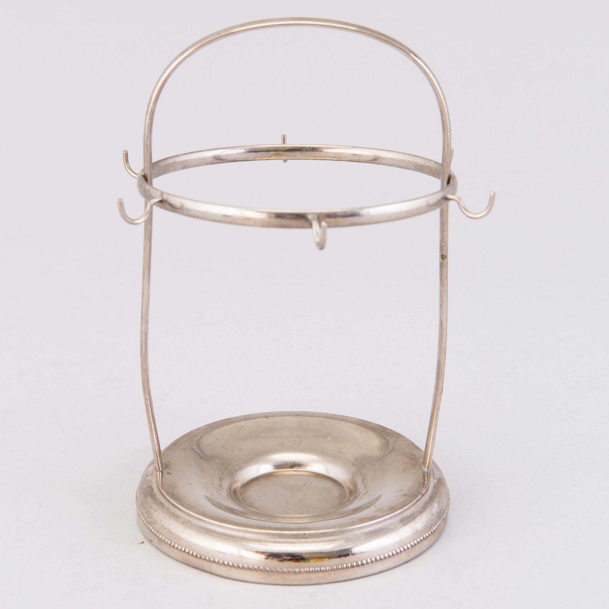 MOCCAKOPPAR MED FAT, 6 ST, porslin, Arabia, 1932-1949.