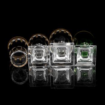 A part glass service, partly "Kosta Junior", 20th Century.