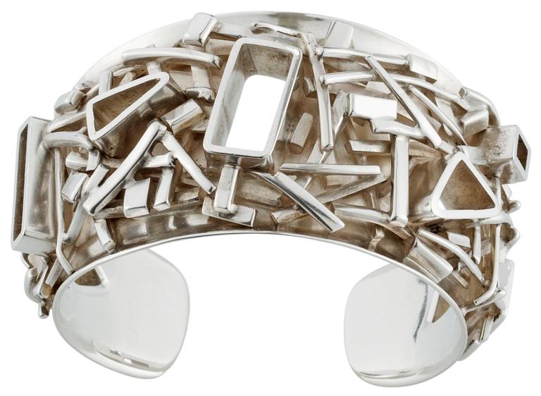 A CLAES E GIERTTA silver bangle, Stockholm 1966.