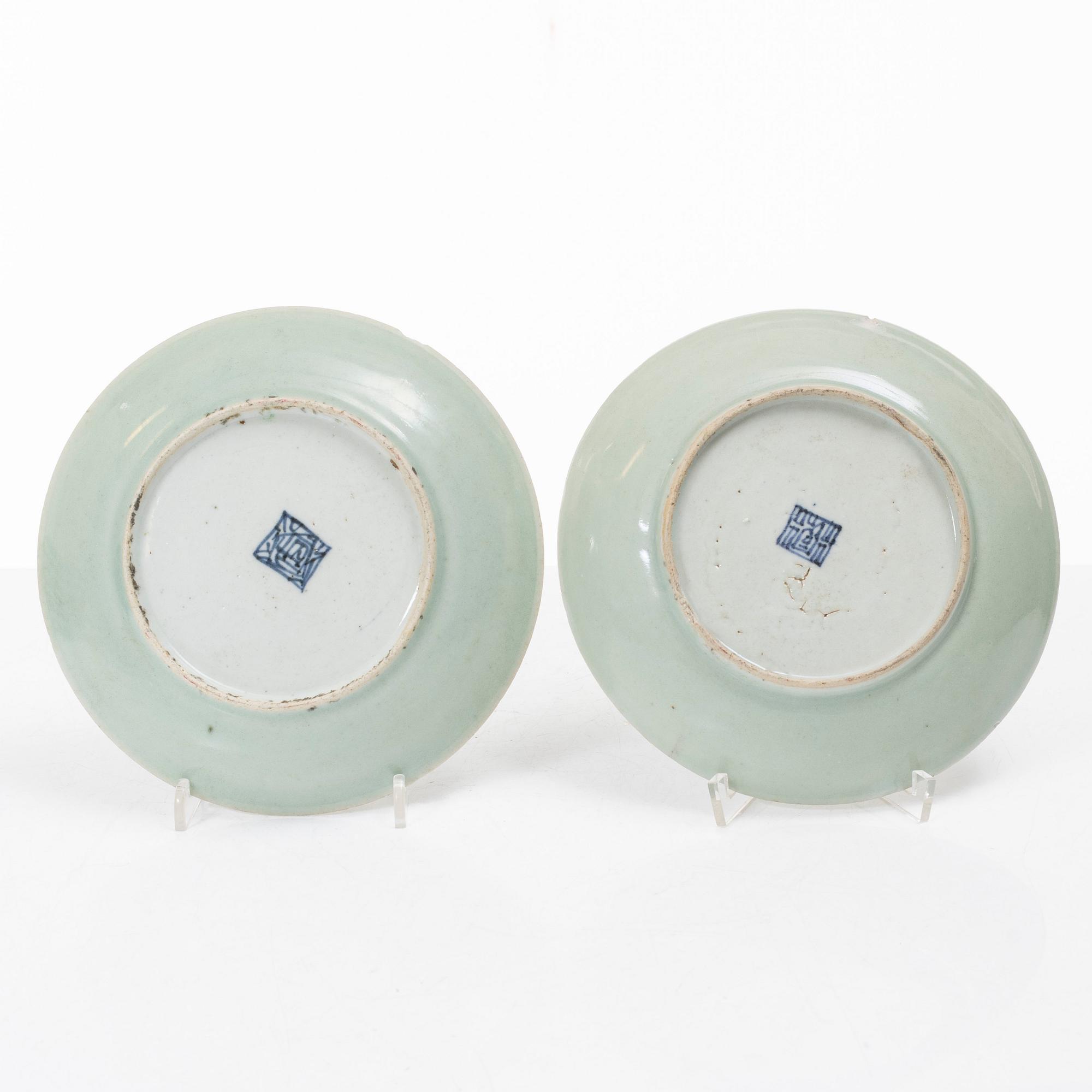 A set of 25 Canton famille rose dishes, 19th century.